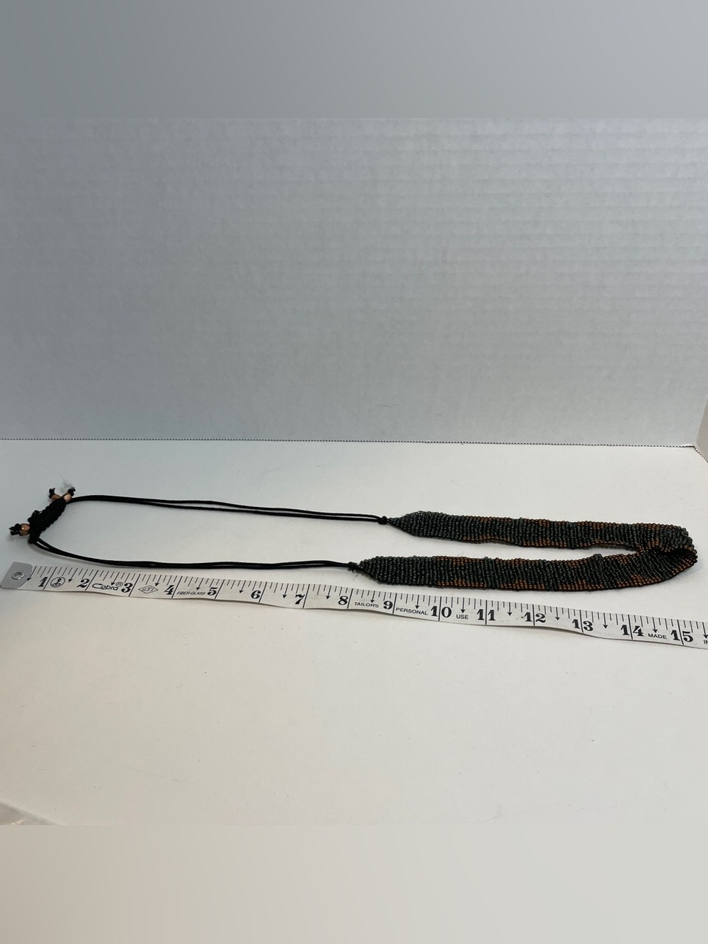 Pre-owned Boho Style Multi-strand Multi-color Seed Bead Necklace - Black Coppery - Picture 15 of 15